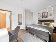 Chic Neustadt apartment in the back building with its...