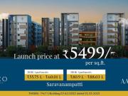 Cinco Aaranya,Saravanampatty 2 BHK Apartment For Sale...