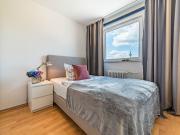 City Residence: Modern möblierte Wohnung mit Skylineblick