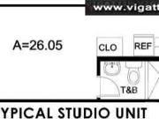 Cityland Studio Type Condo Unit