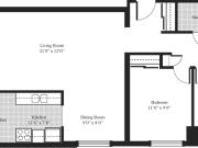Clipper Apartments 2 Bedroom Apartment for Rent at 55...