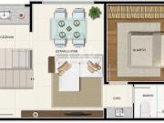 Cobertura à venda, 1 quarto, 1 vaga, Sagrada Família...