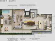 Cobertura com 3 dormitórios à venda, 305 m² por R$...