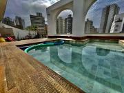 Cobertura com piscina privativa e churrasqueira para até...