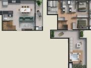 Cobertura duplex com 3 quartos no bairro São Francisco PR