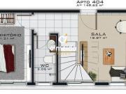 Cobertura no centro com piscina