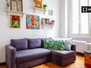 Colorato appartamento con 1 camera da letto in affitto a...