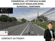 COMMERCIAL LOT FOR SALE ALONG MABALACAT MAGALANG ROAD,...