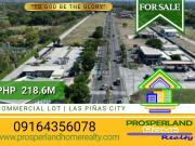 COMMERCIAL LOT FOR SALE IN LAS PIÑAS CITY