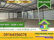 COMMERCIAL / WAREHOUSE FOR LEASE – LAS PIÑAS CITY