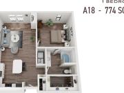 Commons Park West One Bedroom A18
