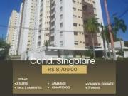 Cond. singolare, adrianópols, 3 suítes, 132m2, andar...