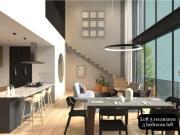 Condominio con sala de doble altura, departamento de dos...