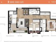 Condomínio Elo Duo: Apartamento 2 dormitórios, 1 suíte,...