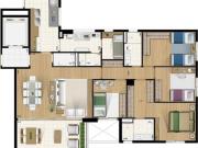 CONDOMÍNIO ESPAÇO RAPOSO 134m² 3 Dorm 2 VAGAS VARANDA...