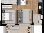 Versátil apartamento para venda em Pinheiros com 1...