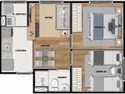 Imperdível apartamento tipo para venda em Parque Maria...