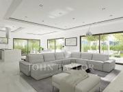 Contemporaine neuve villa dans domaine fermé