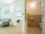 Convenient accommodation with air conditioning and a...