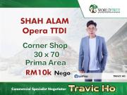 Corner for rent Shah Alam, TTDI Jaya, Jalan Opera, Selangor