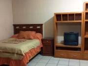 Cuarto amueblado con cocina y baño privado