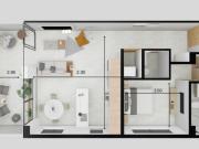 Cumbayá, Suite en Venta, 61.47m2, 1 Habitación