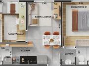 Cury Jaguare Soprano 2Dorm 37m2 opção de vaga