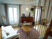 Cute duplex in Paris Belleville, village Jourdain