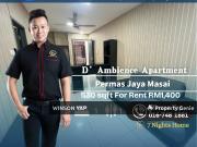 D‘ ambience Apartment Permas Jaya Masai City View Low...
