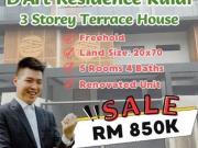 DArt Hills Residence Kulai 3 Storey Terrace House