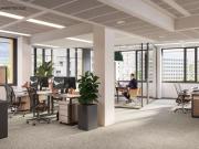 Das Bürohaus im Village im dritten Wiener Bezirk