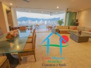 Depa con terraza y vista al mar. 3 recámaras. 12 personas