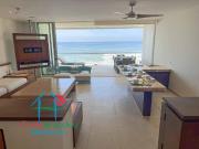 Depa de playa con terraza y vista frontal al mar