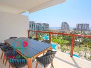 Depa de playa en renta mensual y vacacional. Terraza con...