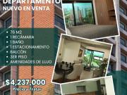 Depa en Col Americana. Torre MARSELLESA. 76 mts