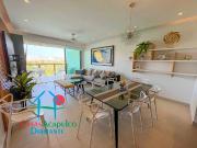 Depa con terraza, vistas a los jardines y albercas