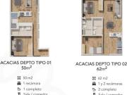 Depa Nuevo de 2 recámaras y 2 baños en venta en...