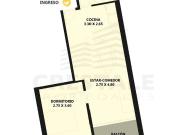 Departamento 1 dormitorio en venta Rosario