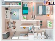 Departamento 2/1B medidas 37 m2. Valor 2151 uf. CERO PIE...