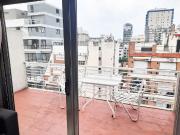 Departamento 2 ambientes amoblado con balcón en Villa Crespo