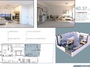 Departamento 2 ambientes caballito en construcción