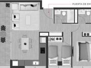 Departamento 2 dor 2 baños terraza estacionamiento bodega