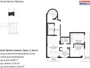 Departamento 2 dormitorios con cochera doble y amenities