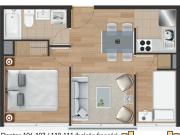 Departamento 2D 1B con balcón francés en La Cisterna