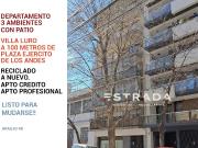 Departamento 3 Ambientes con patio, reciclado a nuevo,...