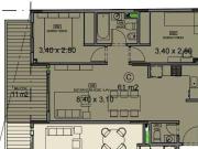 departamento 3 ambientes en caballito
