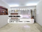DEPARTAMENTO 3 AMBIENTES VENTA BARRACAS CON PATIO