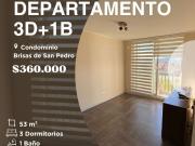 DEPARTAMENTO 3 DORMITORIOS, CONDOMINIO BRISAS DE SAN PEDRO