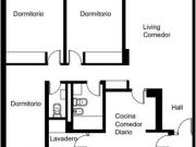 Departamento 3 dormitorios en venta