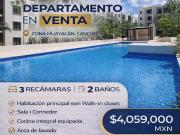 Departamento 3 recámaras en Av. Huayacán | 109 m² | 2...